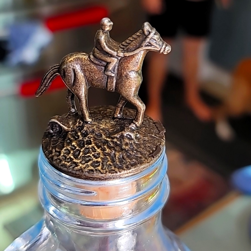 Blanton's Bourbon Whiskey Horse & Jockey Cork Bottle Stopper B